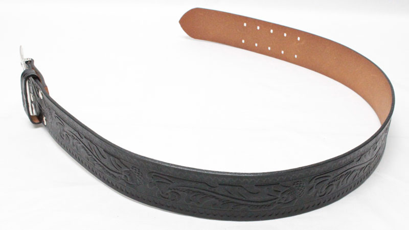 ACE WESTERN BELTS 【Style No. 900B DOUBLE PIN BUCKLE ＜BLACK