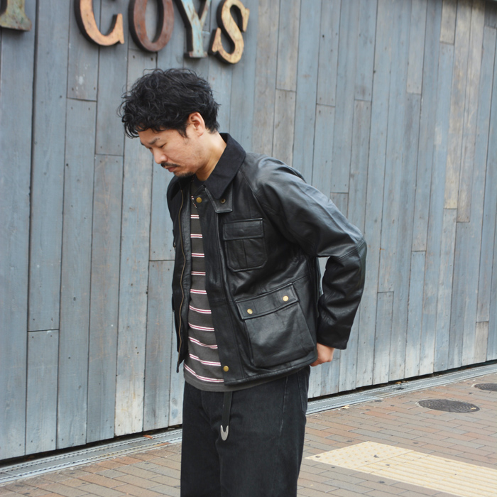 yoused （ユーズド）Remake Leather Fishing Jacket（リメイクレザー