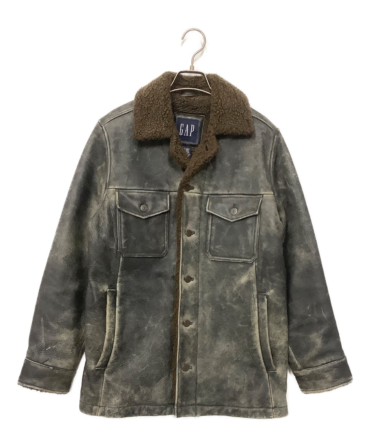 中古・古着通販】OLD GAP (オールドギャップ) 裏ボアレザージャケット