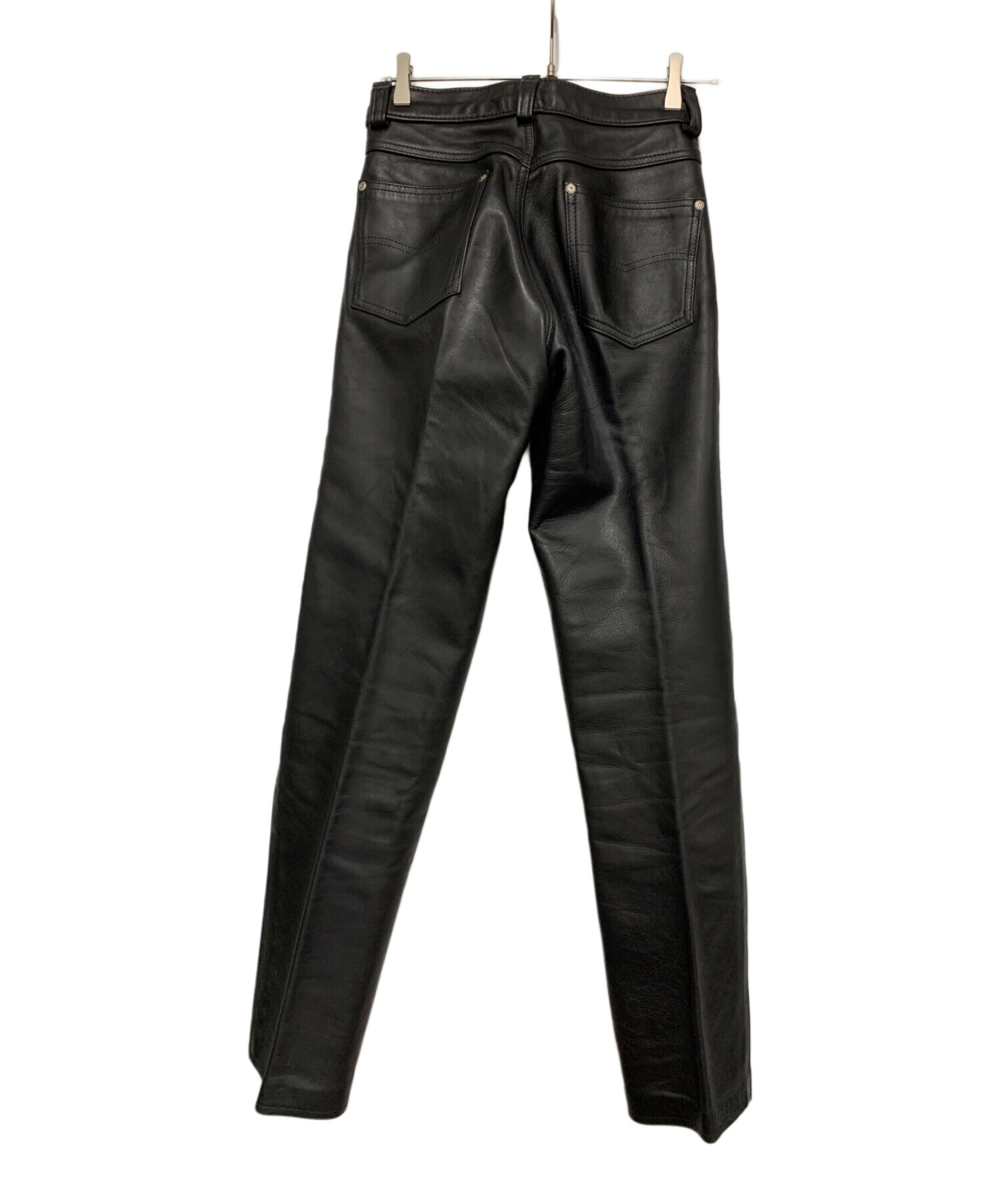 中古・古着通販】shott (ショット) レザーパンツ ブラック サイズ:SIZE