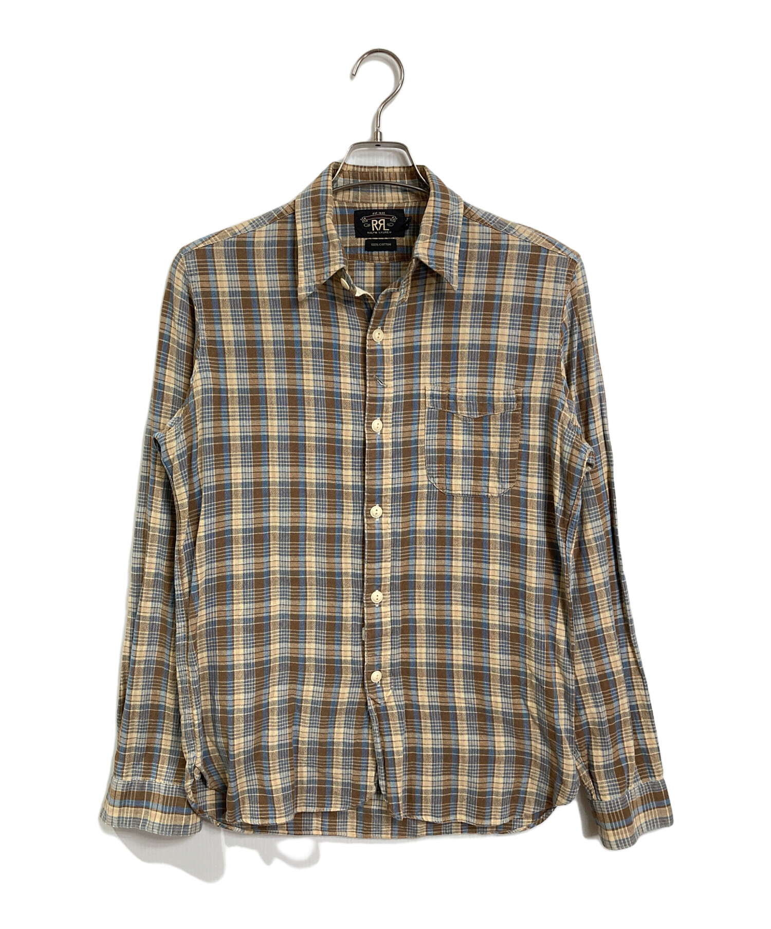 中古・古着通販】RRL (ダブルアールエル) チェックシャツ 長袖シャツ