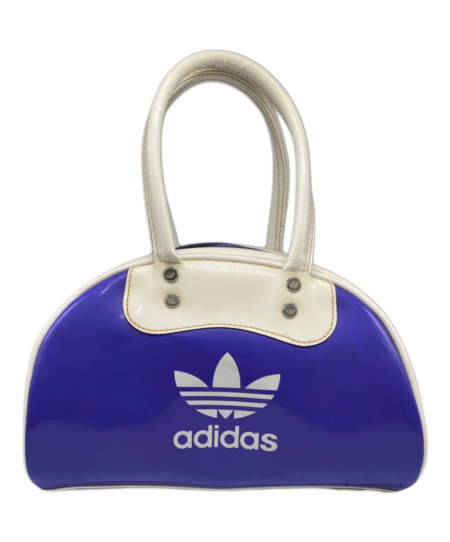 中古・古着通販】adidas (アディダス) エナメルミニボストンバッグ