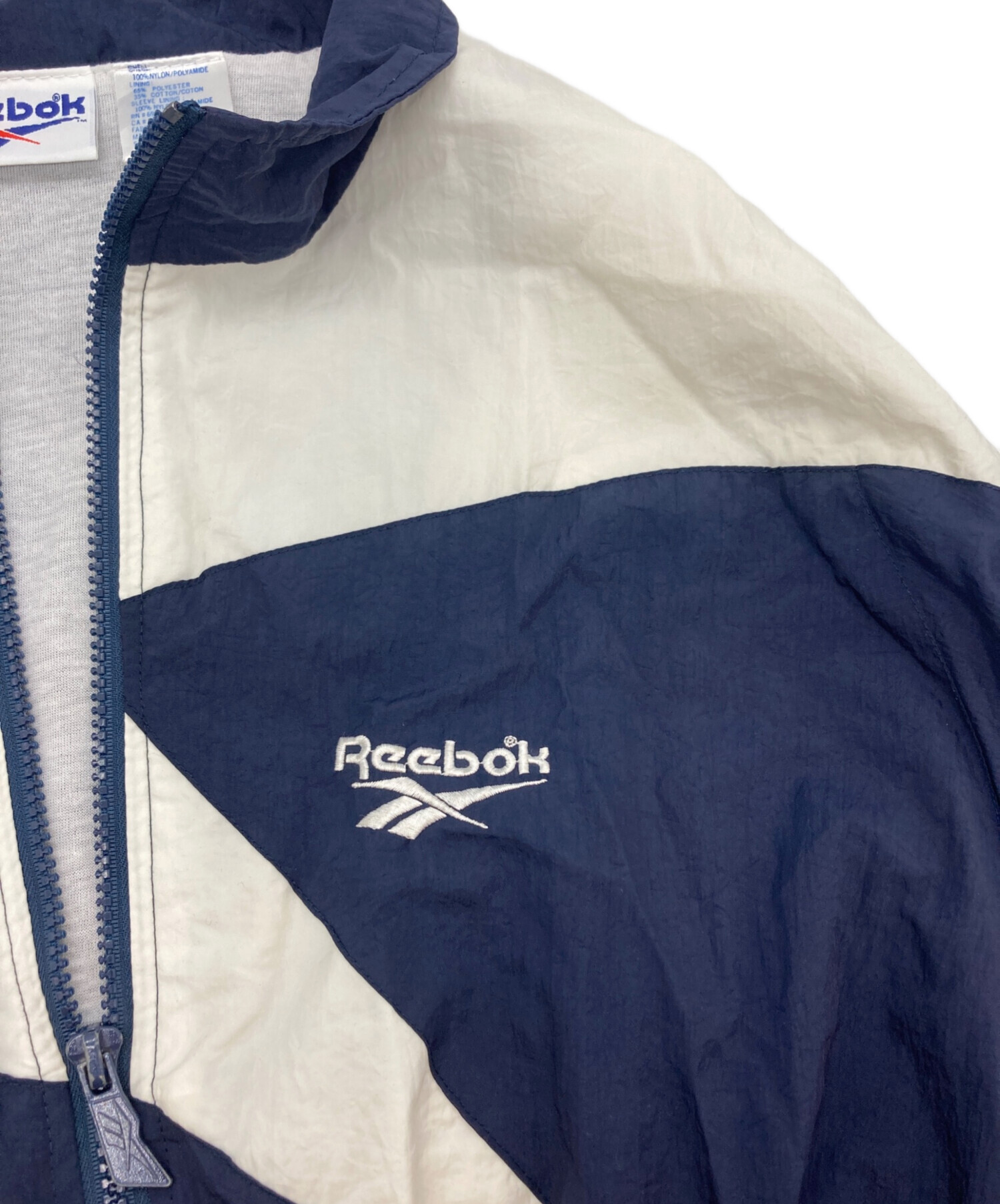 中古・古着通販】REEBOK (リーボック) ナイロンジャケット ネイビー