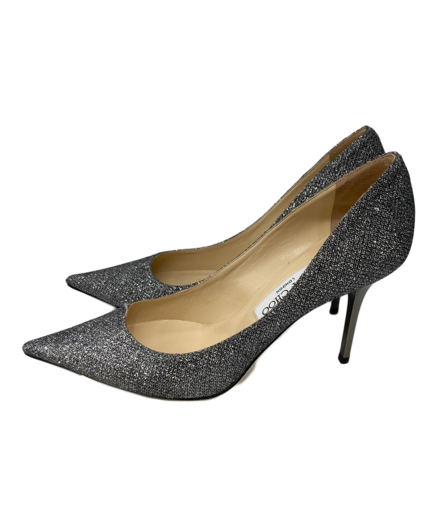中古・古着通販】JIMMY CHOO (ジミーチュウ) グリッターパンプス