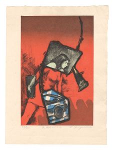 真作】版画 宮下登喜雄 銅版画 裸婦と花々 モダンアート Y162 真作