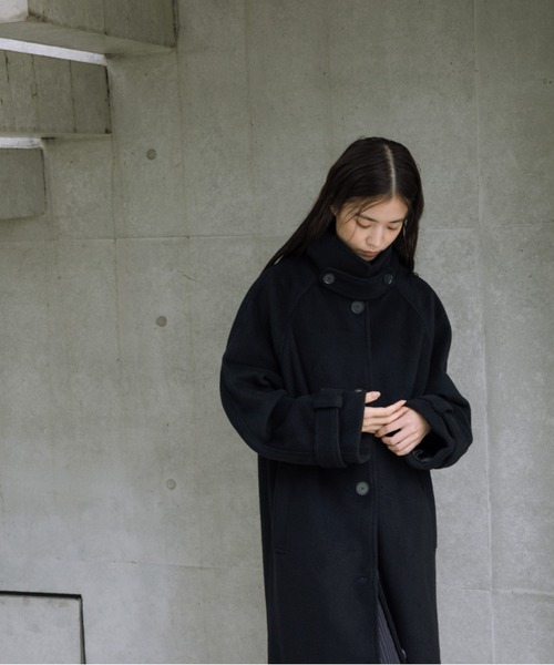 haek コート アウター melton long coat/メルトンロングコート