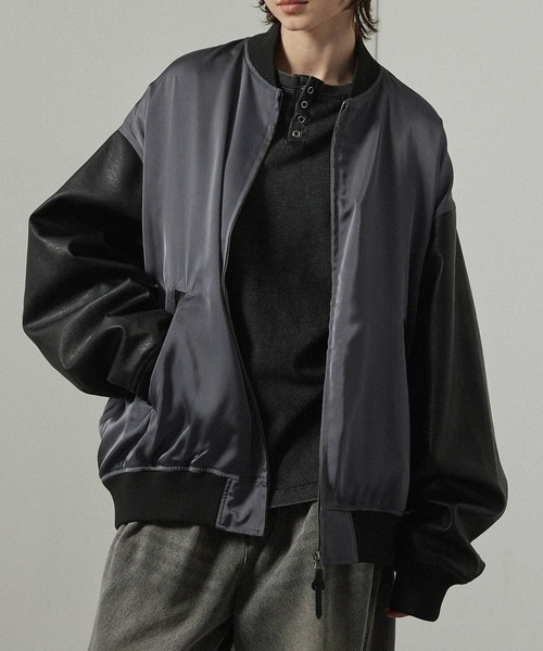 スカジャン 「Alfred Alex」”huge sizing” サテンコンビ オーバー