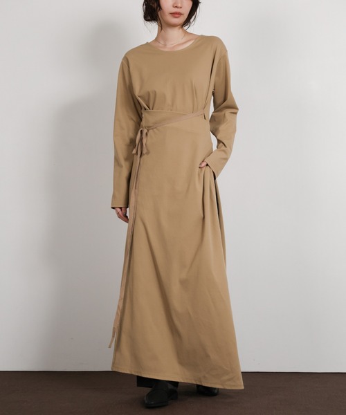 select MOCA Et ワンピース 「Et」Side Slit Wrap One-piece