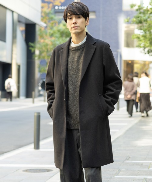 BEAUTY＆YOUTH UNITED ARROWS チェスターコート M ダークグレー メンズ