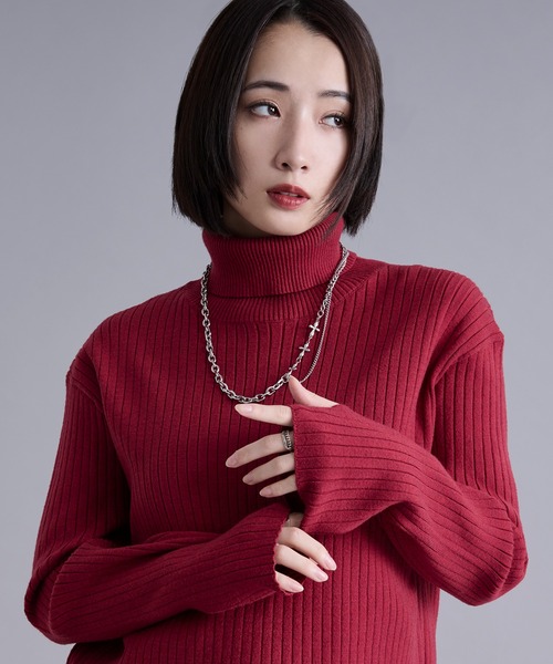 Ellno Loset（エルノロゼット） セーター ニット サムホールツキリブ