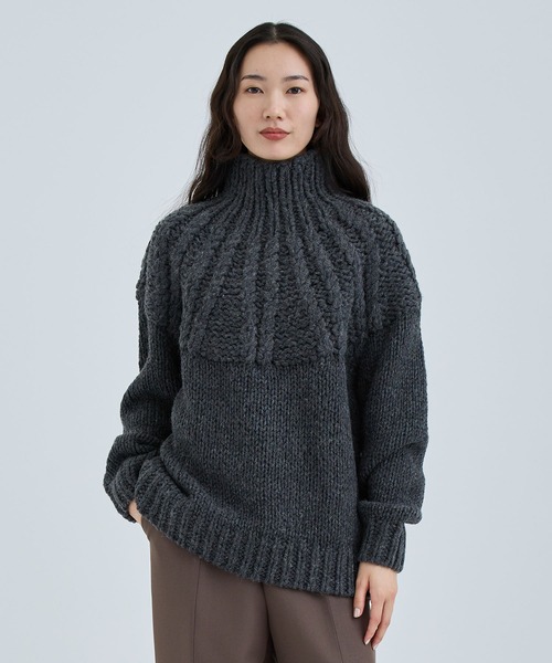 CLANE（クラネ） ニット セーター 「CLANE/クラネ」CHUNKY CABLE HAND