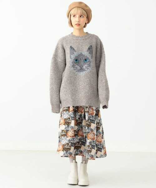 mmts（マミタス） ニット ＜UNISEX＞mmts / フェイス猫 ニット