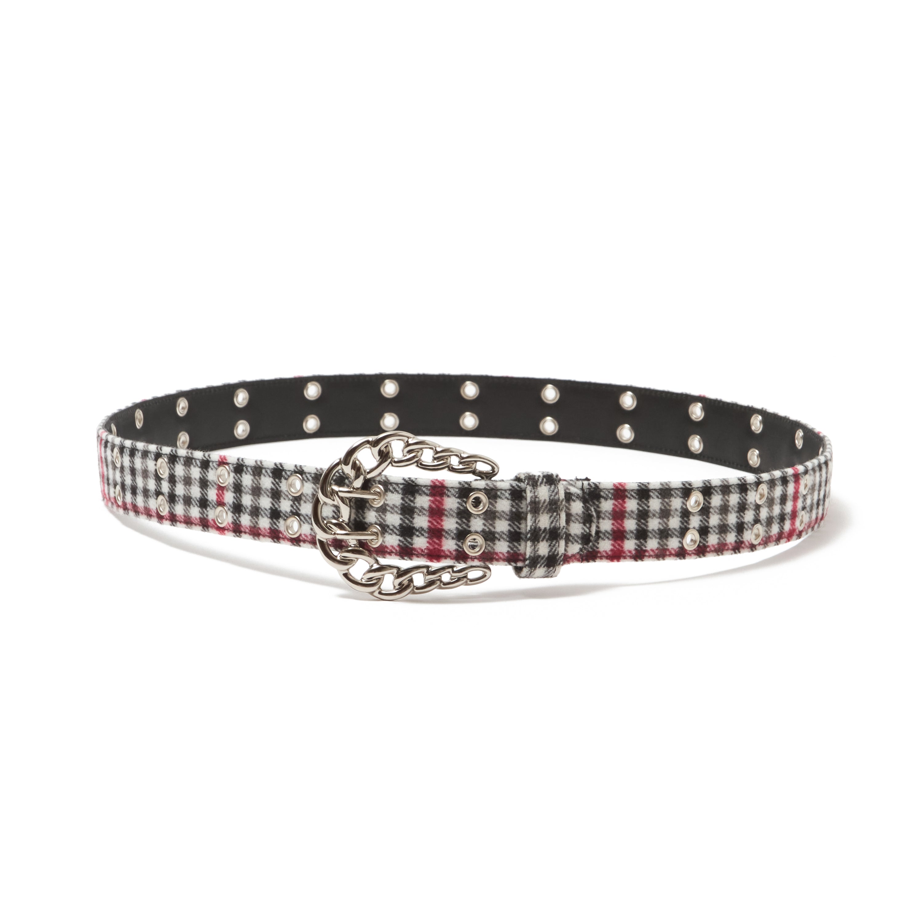 完売品】afb ベルト belt チェック柄 黒 グレー Lサイズ 円堂守着用
