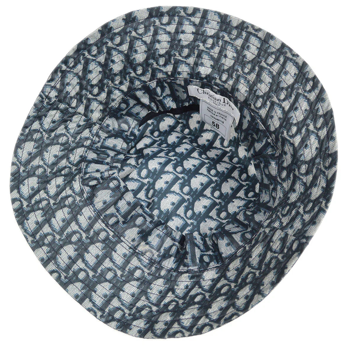 Christian Dior Trotter Bucket Hat Navy #58 – AMORE Vintage Tokyo