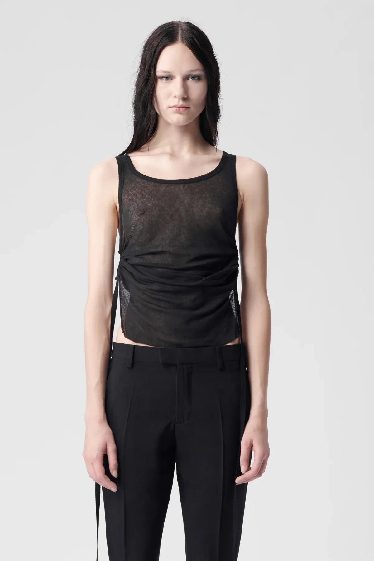 交渉中】ANN DEMEULEMEESTER 手形プリント タンクトップ XS 交渉中