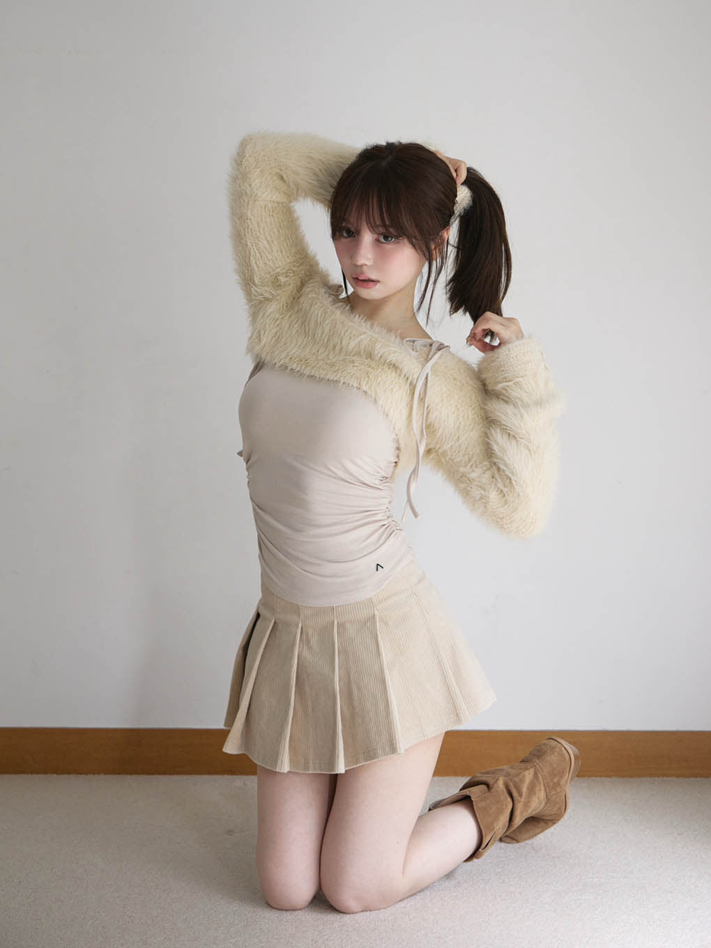 ANDMARY】Aniya fluffy knit set