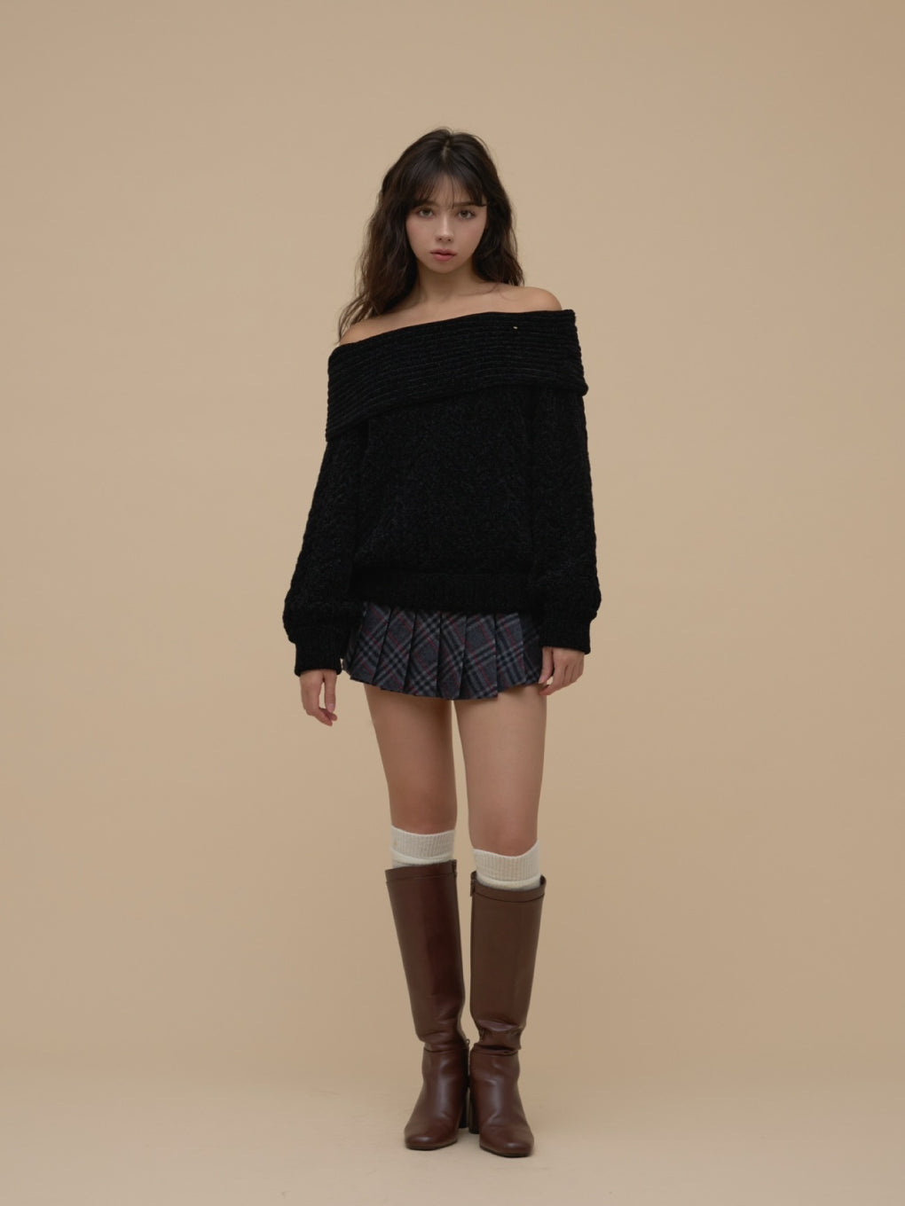 ANDMARY】Kiki cable loose knit
