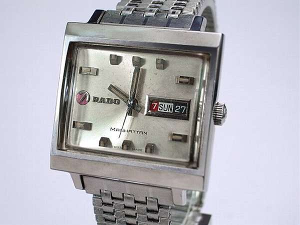 ラドー RADO マンハッタン シルバー文字盤 デイデイト 希少品 | アン