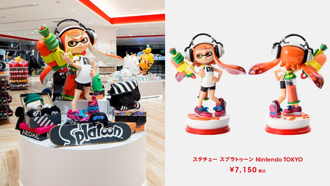 マリオ・リンク・しずえ・インクリングのスタチューがNintendo TOKYOに
