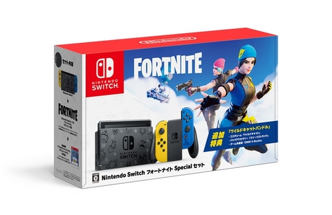 フォートナイト」デザインのSwitch！ 青と黄色いJoy-Conの「Nintendo