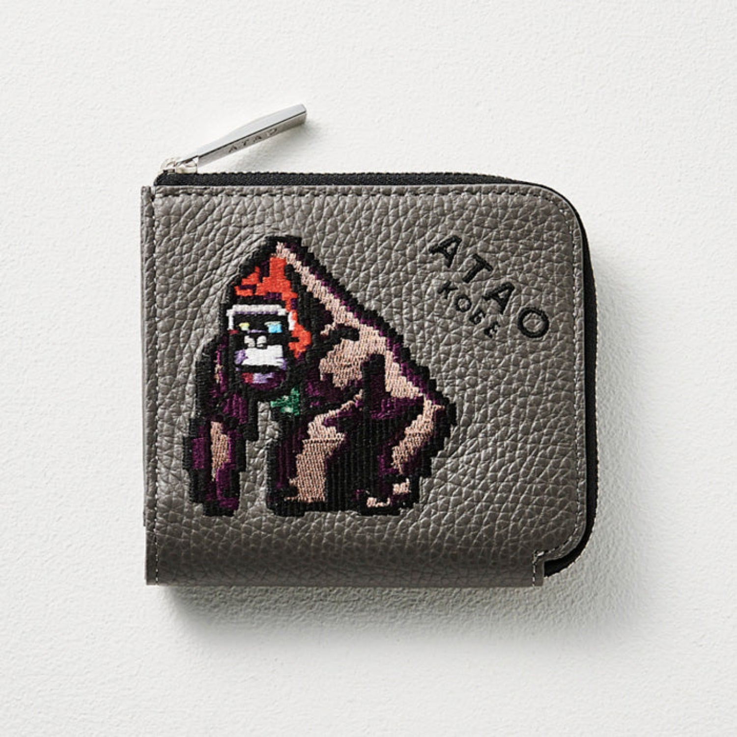ATAO18周年記念｜SAFARILANDシリーズ｜チェス(CHESS)｜ミニ財布｜刺繍