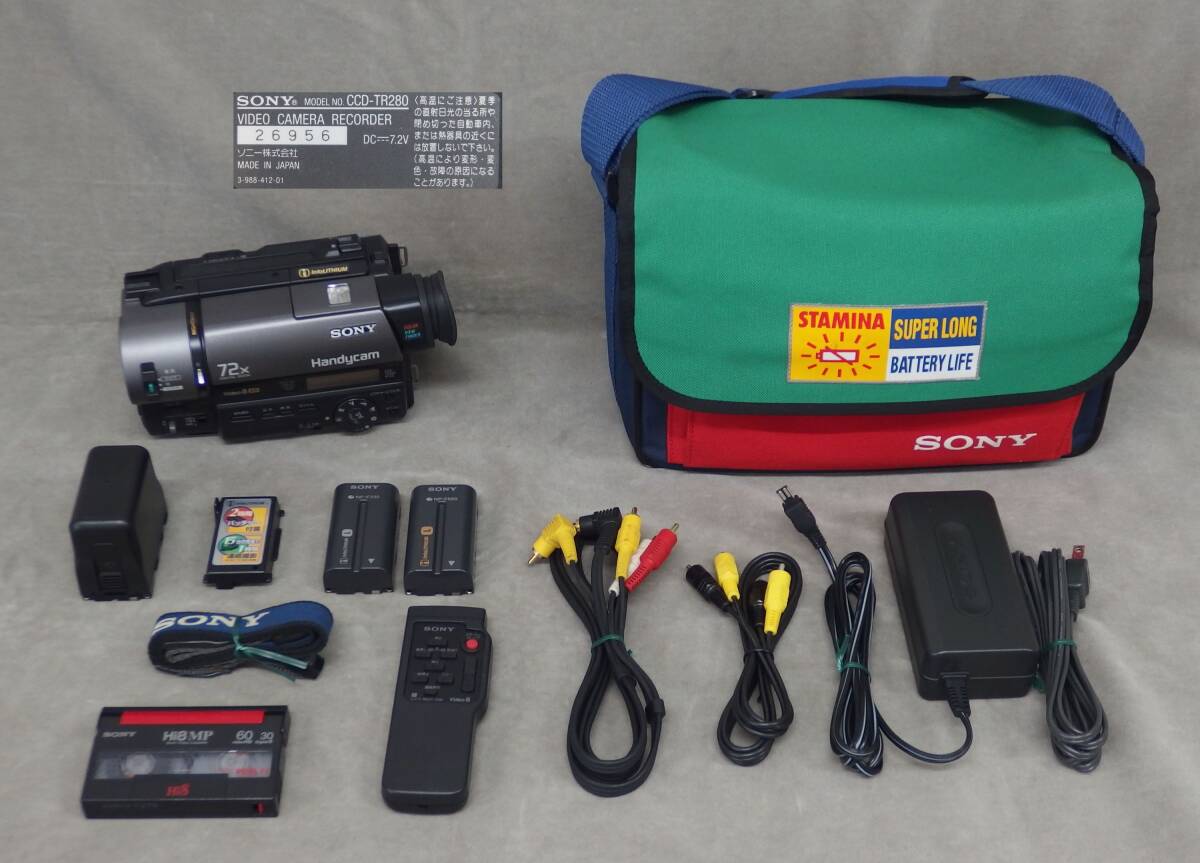 Yahoo!オークション -「ccd-tr280」(8ミリビデオカメラ) (ビデオカメラ