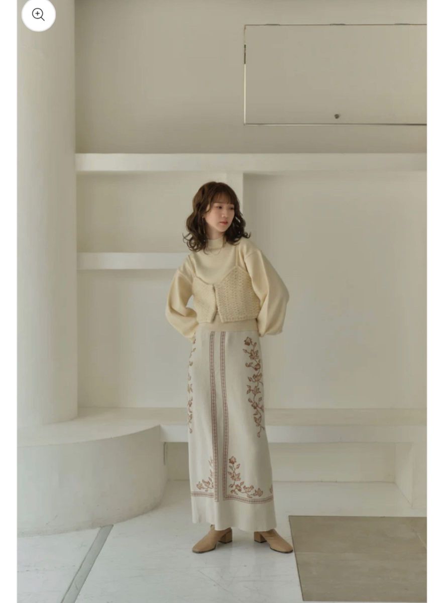 Eaphi scarf motif knit skirt｜Yahoo!フリマ（旧PayPayフリマ）