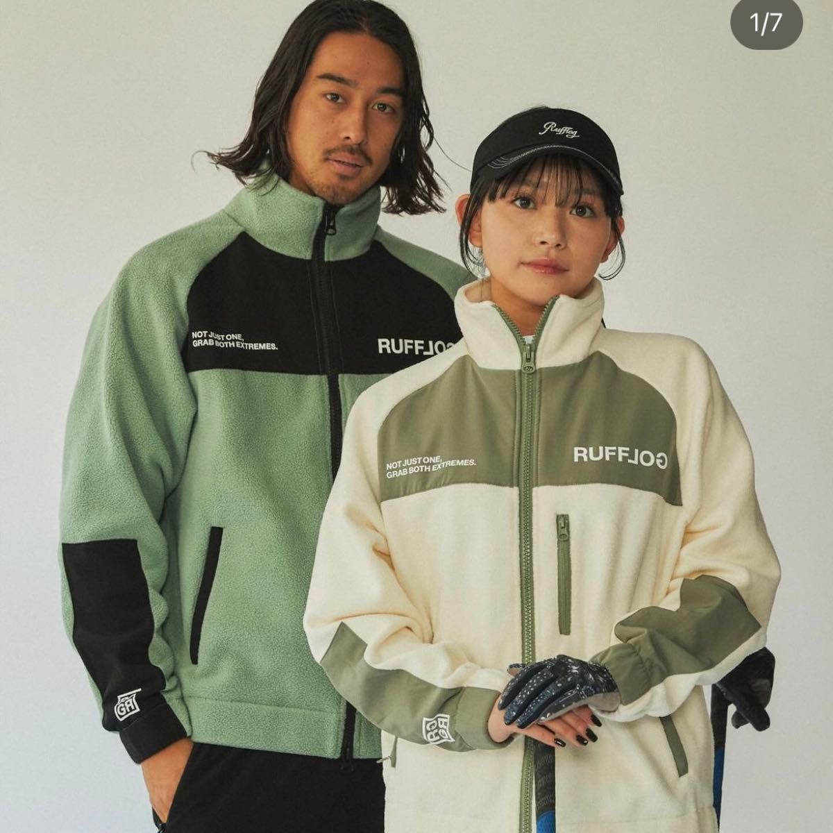 RUFFLOG フリースジャケット グリーン XXLゴルフウェア ラフロッグ