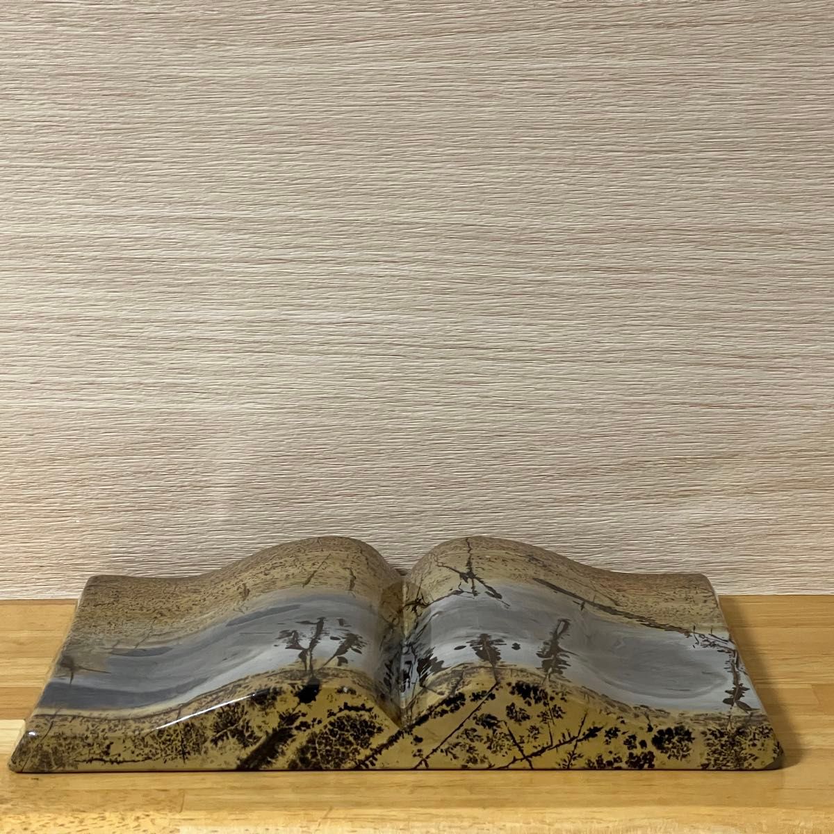 1点もの】ピクチャージャスパー 天然石 ブックスタイル 自然風景模様