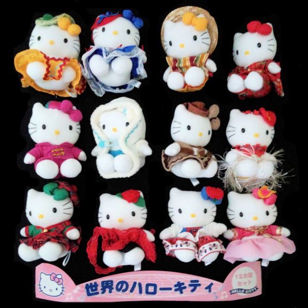 Yahoo!オークション - HELLO KITTY 世界のハローキティ ぬいぐるみ 12