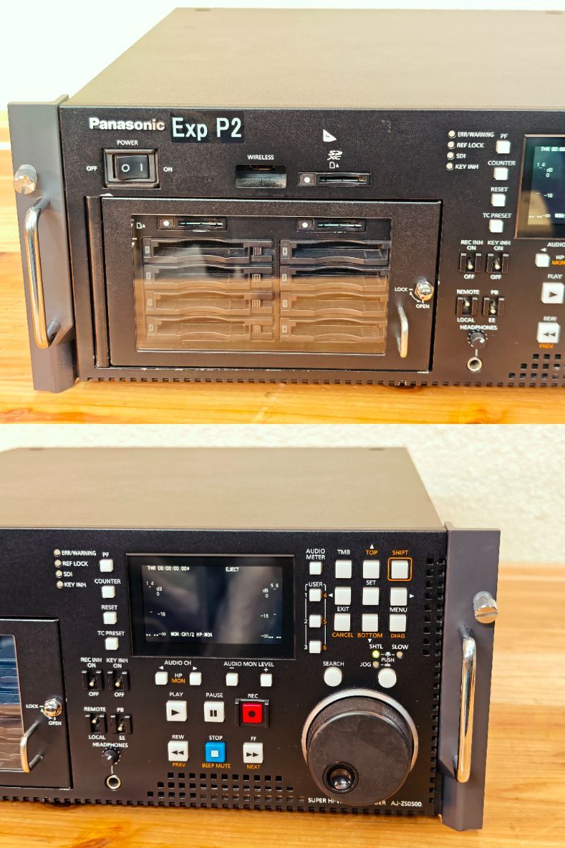 Panasonic AJ-ZS0500 P2レコーダー 通電確認のみ ハードケース付属