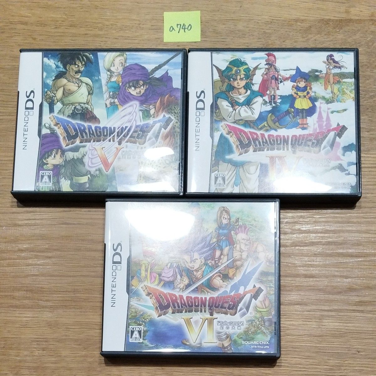 やまだ】ドラゴンクエスト 4・5・6・7・8・9ソフト6本セット