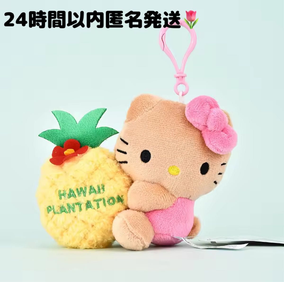 日焼けキティ Hawaii dole ハワイ パイナップル キーホルダー 抱っこ
