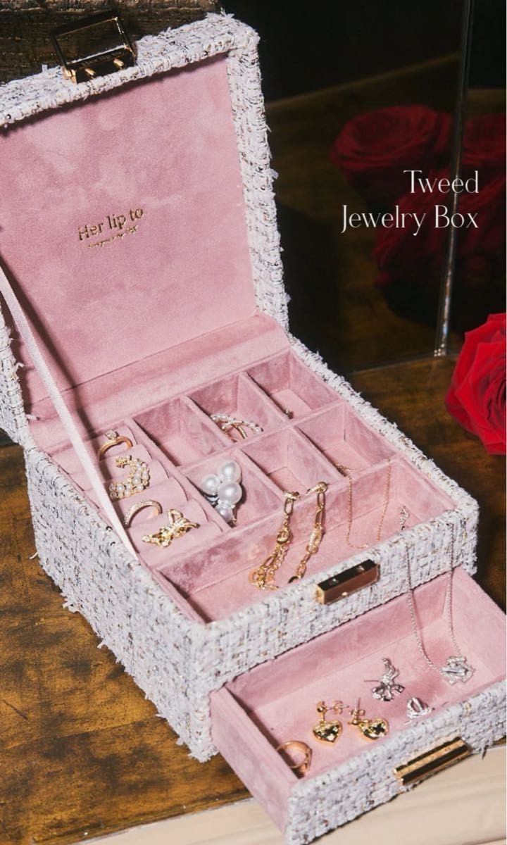 herliptoノベルティジュエリーボックスTweed jewelry box｜Yahoo