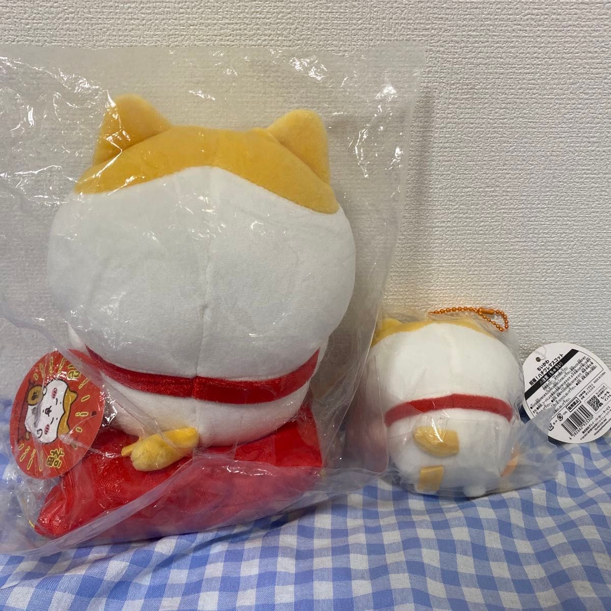 即購入可】ちいかわ 招福 ハチワレ ぬいぐるみS マスコット 2点セット
