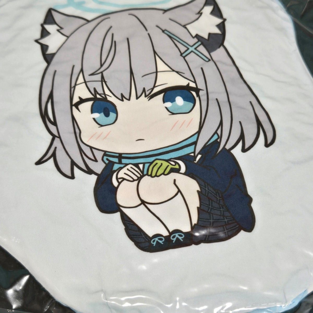 No 45 ブルーアーカイブ シロコ ホシノ ダイカットクッション ちょこ
