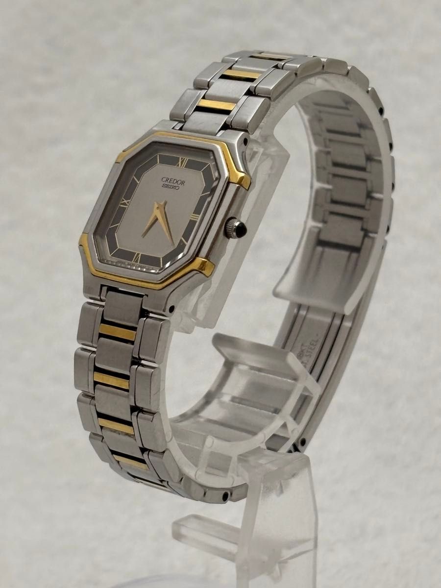 美品】SEIKO セイコー クレドール 18KTベゼル クォーツ【5A70-3A00