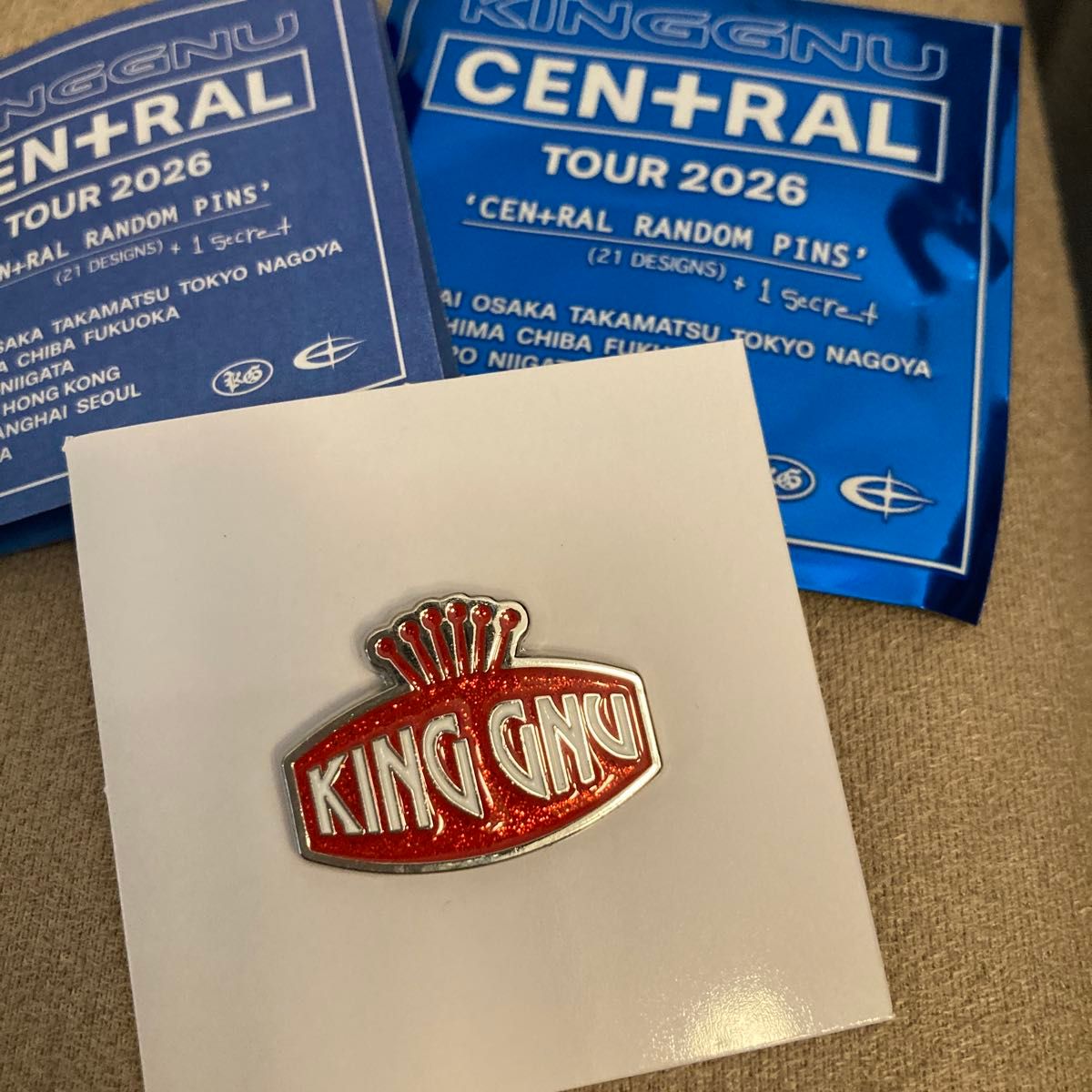 King Gnu CEN+RAL ピンズ ピンバッチ キングヌー セントラル