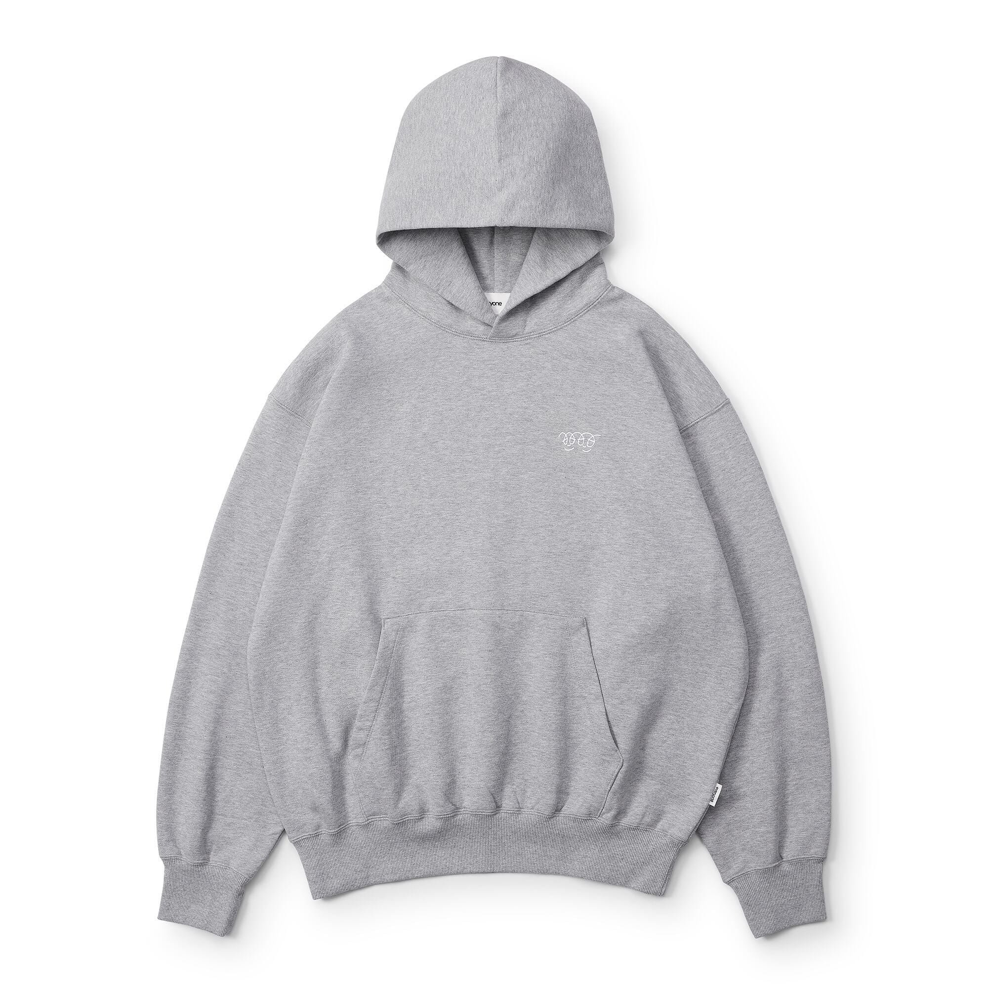 everyone j.30000 throwie back logo hoodie (H.GRAY) | everyone