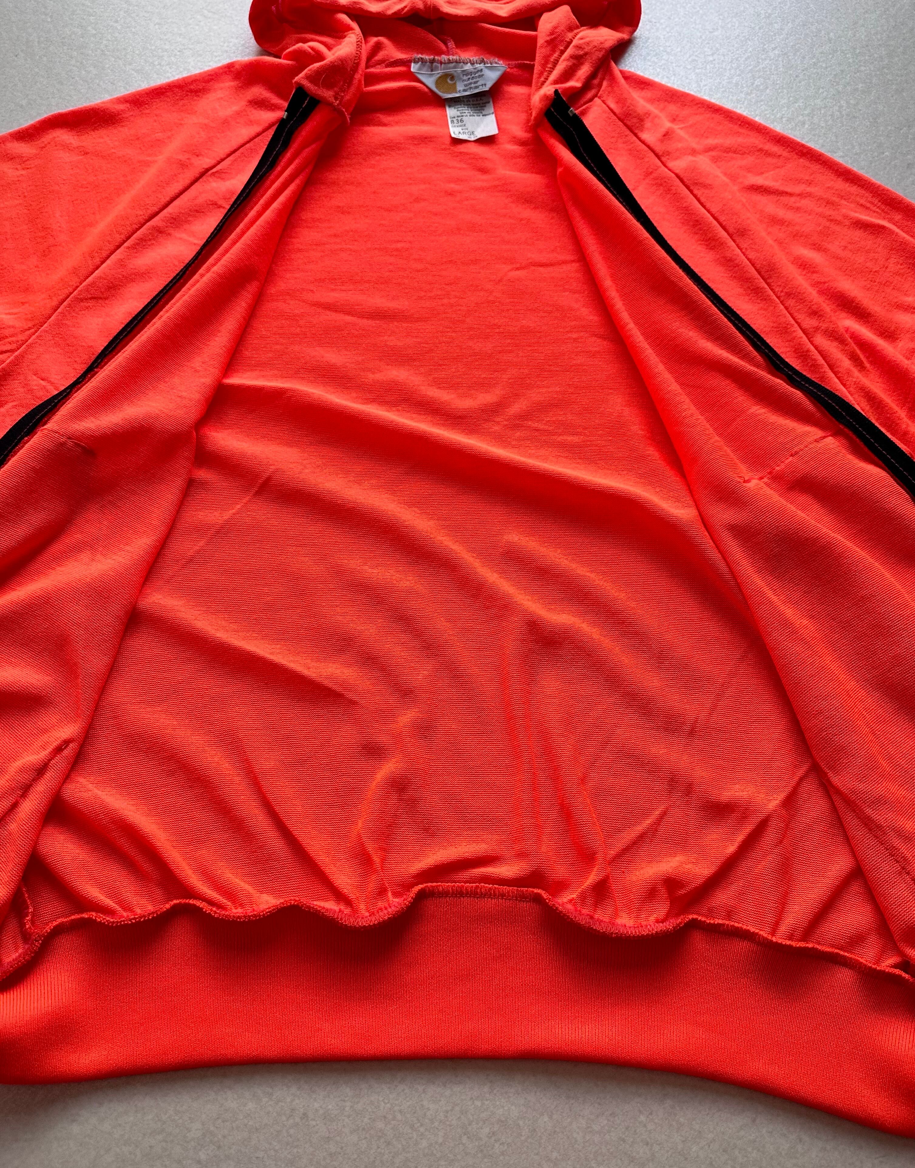 90s USA製 “ CARHARTT ” ACID ORANGE ZIP-PARKA OLD VINTAGE アメリカ