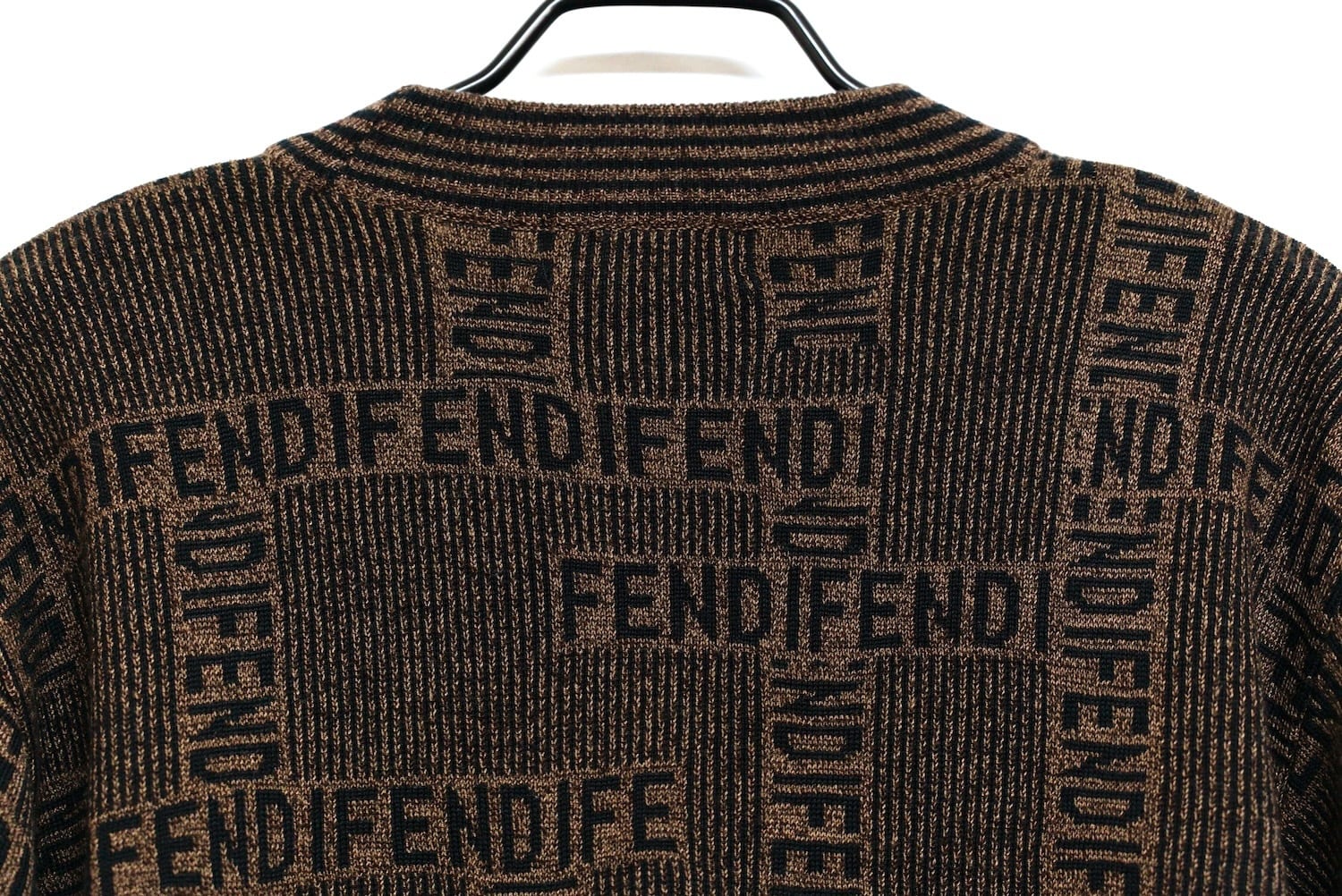 3025R4 FENDI mare フェンディ ズッカ柄 ニット セーター モックネック