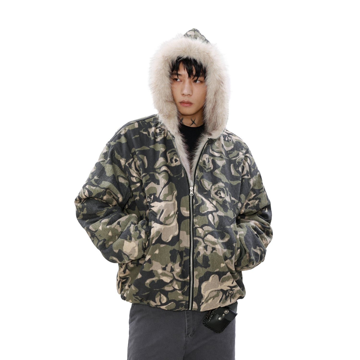 暖かさUP】迷彩ブルゾン中綿ジャケット T1333 | wshot
