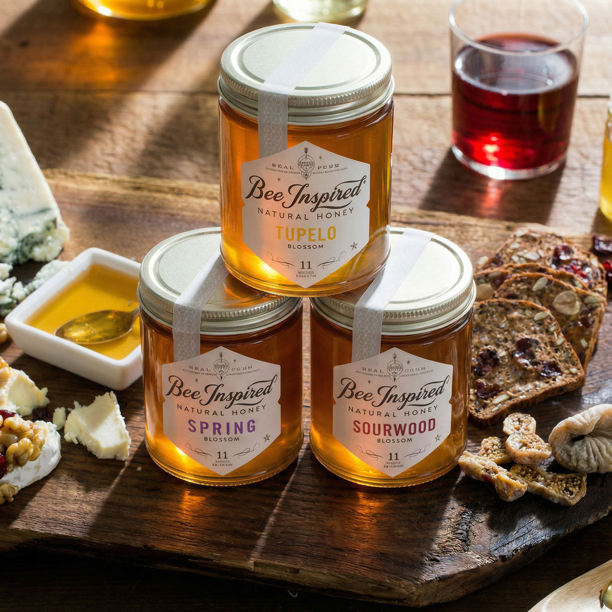 Honey Royale Gift Set - Premium Honey Trio | Bee Inspired Goods