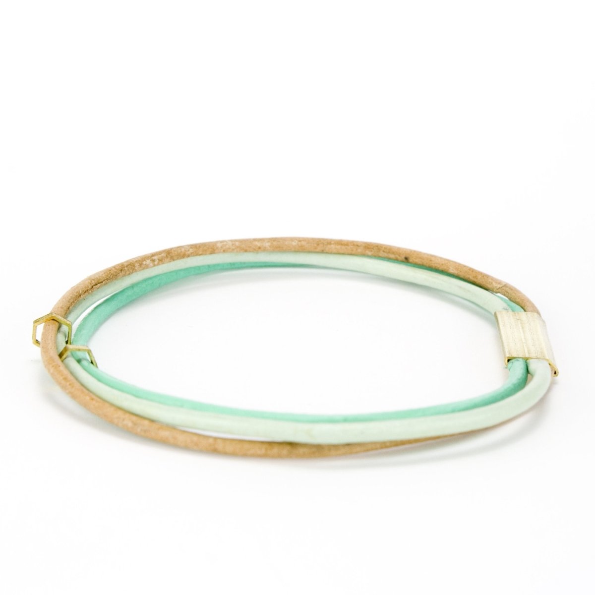 Multicolor Leather Bangles - Bracelets