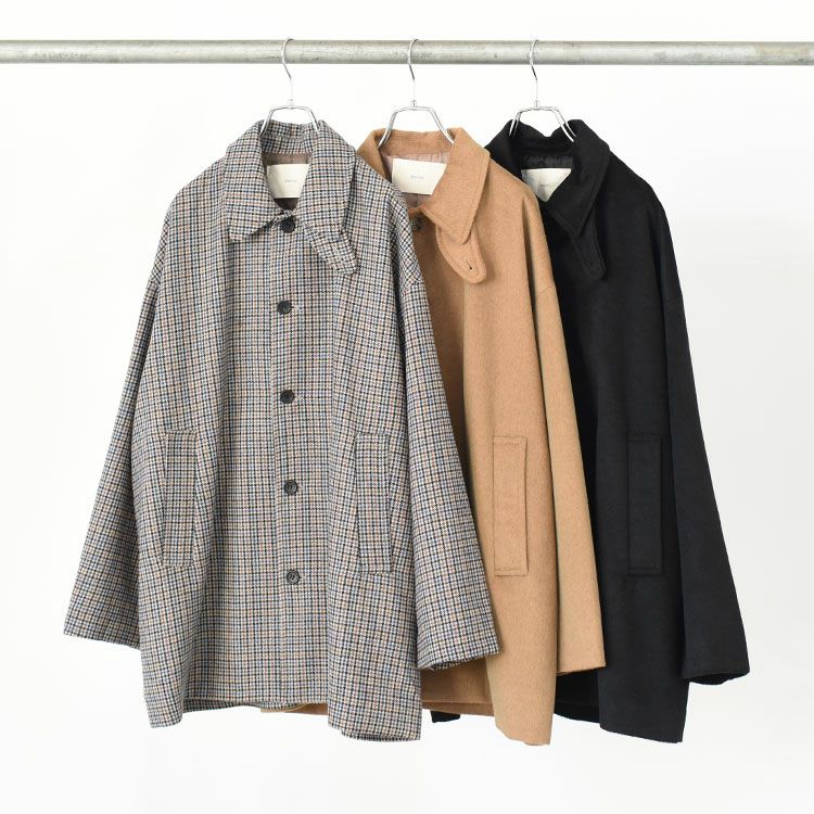 bow&arrows 日本製 ウィンドウペンチェック ウール チェスターコート