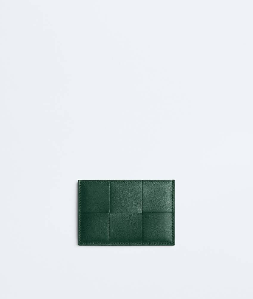 Women's Cassette Credit Card Case in Emerald green | Bottega Veneta CA