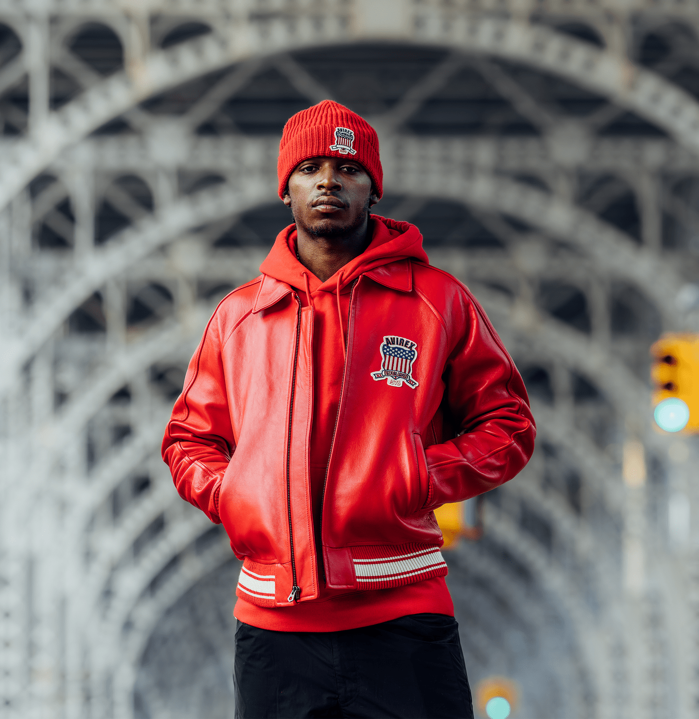 Avirex - Red Icon - Brick City Leather