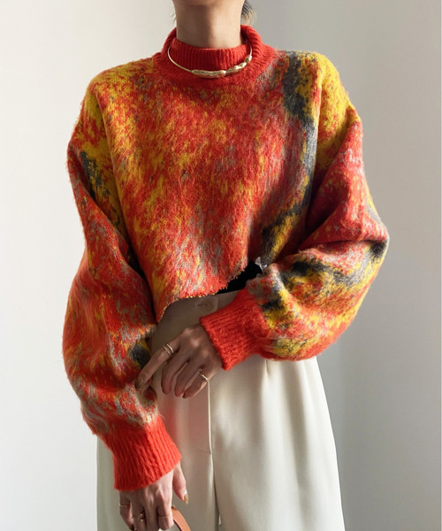 Ameri（アメリ）の「UND RUST ART KNIT TOP（ニット/セーター）」 - WEAR