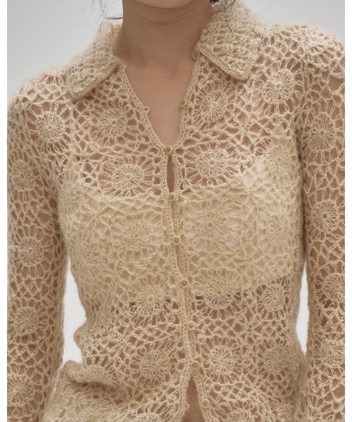 セール】Mohair Crochet Knitshirts（Tシャツ/カットソー）｜TODAYFUL