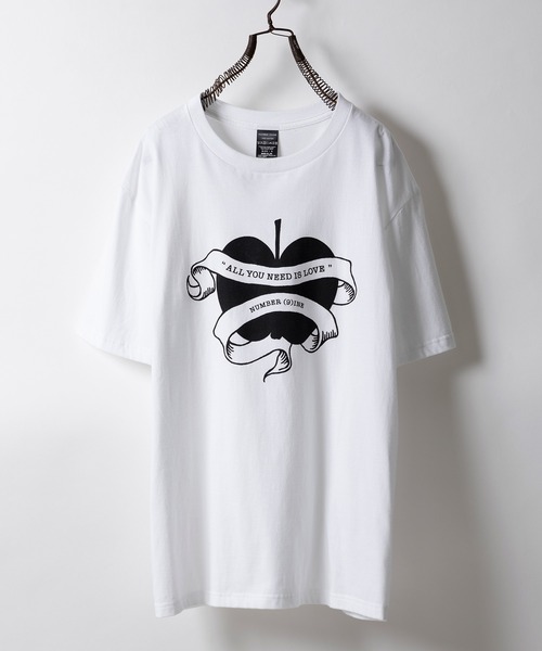 NUMBER (9)INE APPLE_T-SHIRT / アップルモチーフ Tシャツ